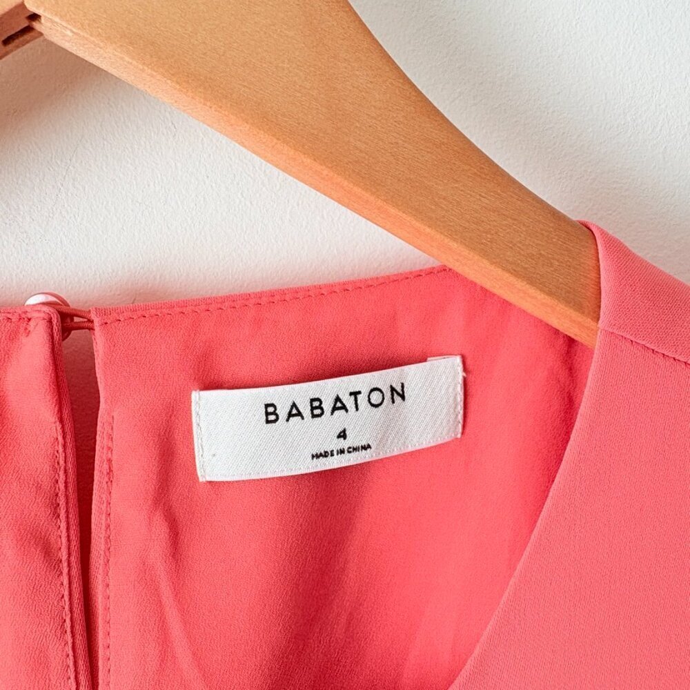 Aritzia Babaton Hamptons Midi Dress Fresco Pink Size 4 - Picture 7 of 8